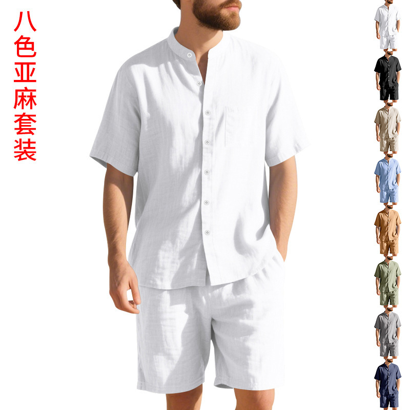 Summer Clothing Men Linen - 여름 남성 린넨 루즈핏 수트 비치