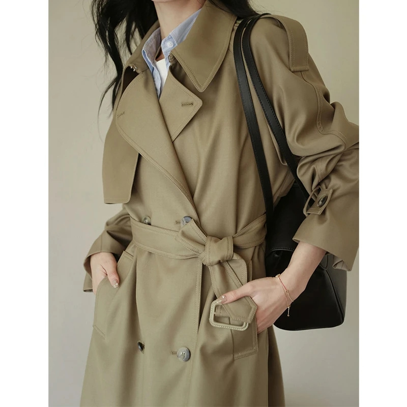 Summer Clothing Women Over 50 - 2025 가을 여성 트렌치 코트 의류