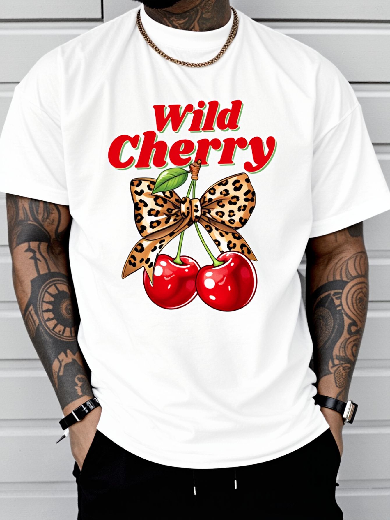 Summer Vibes Clothing Men - Cherry Lover Leopard Coquette Summer Vibes