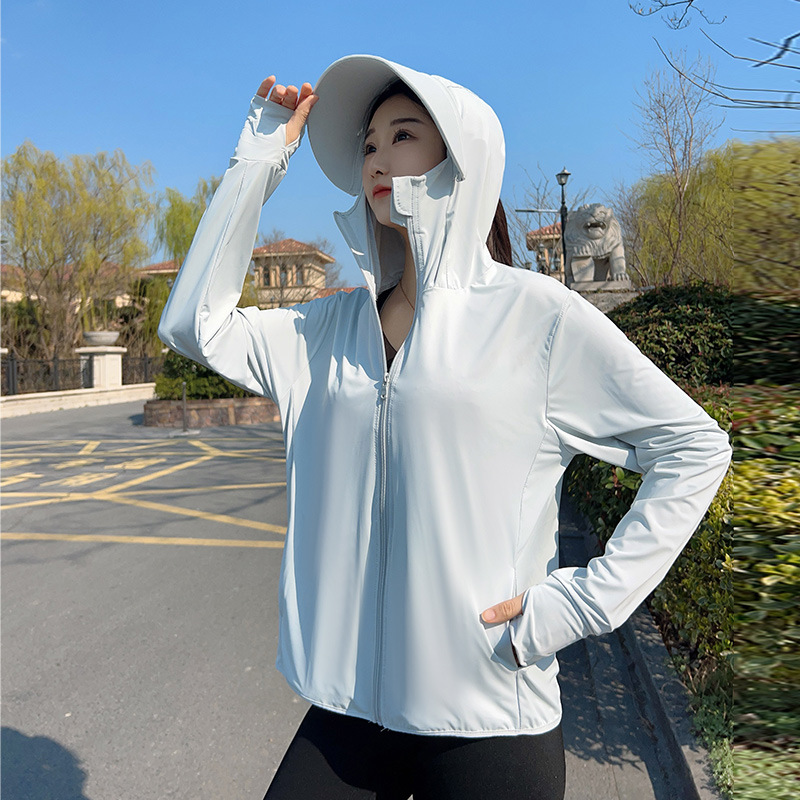 Summer Clothing Girls - 여성용 후드형 자외선 차단 재킷 십대