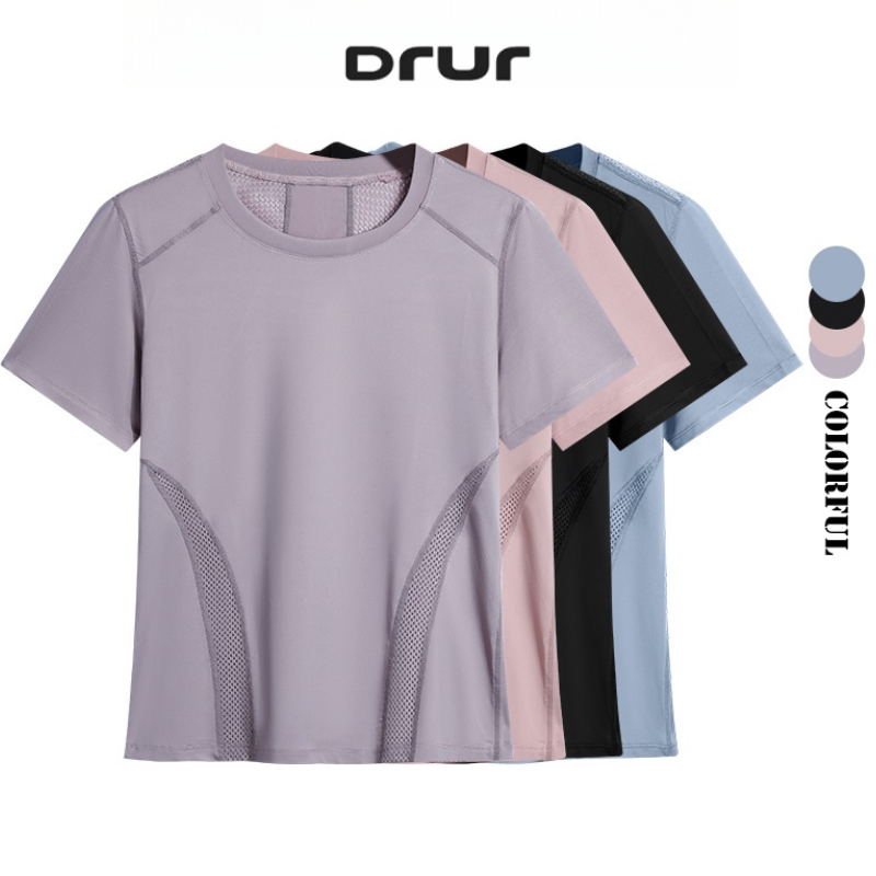 Summer Yoga Clothing - DRUR 여름 경량 러닝 티셔츠 여성용
