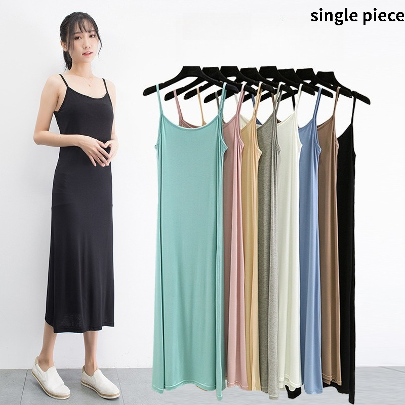 Summer Clothing On Sale - 여성용 모달 캐미솔 베스트 드레스 여름용