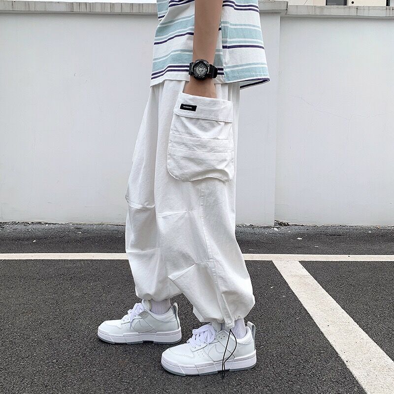 남성 블루머 루즈 카고 팬츠 일본 하라주쿠 배기 스타일 - Summer Vibes Clothing Men 리뷰 및 가격