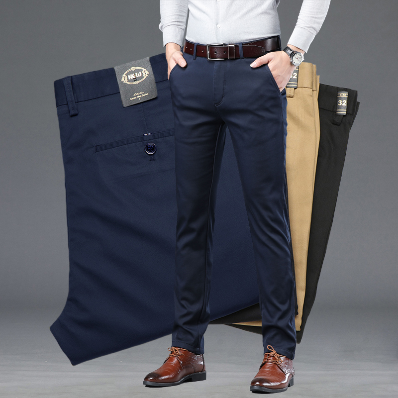 여름 얇은 남성 슬림 정장 바지 패션 비즈니스 캐주얼  - Summer Clothing Brands Men 리뷰 및 가격