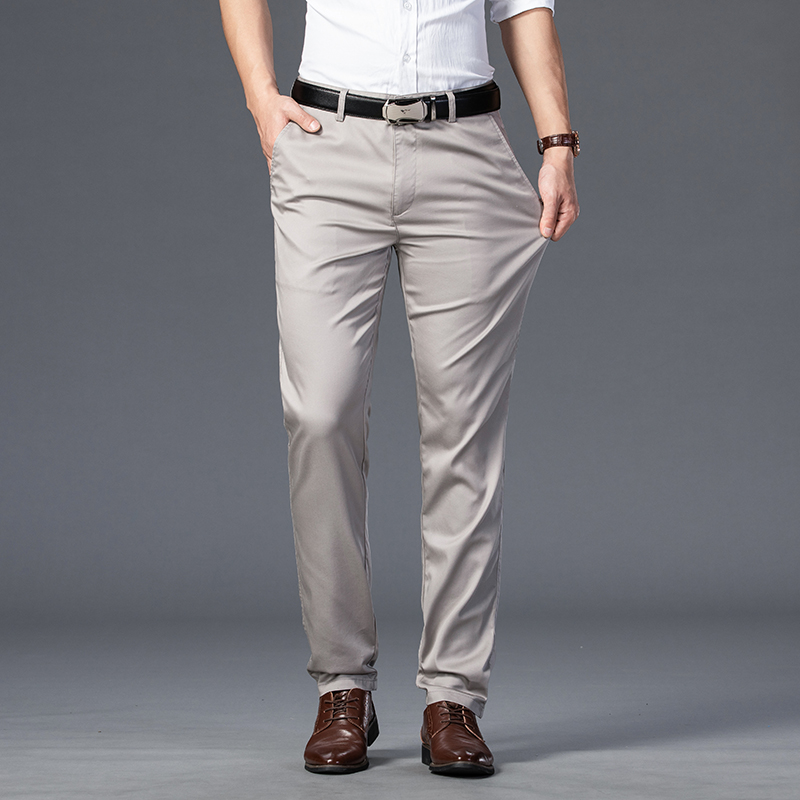 여름 얇은 남성 슬림 정장 바지 패션 비즈니스 캐주얼  - Summer Clothing Brands Men 리뷰 및 가격