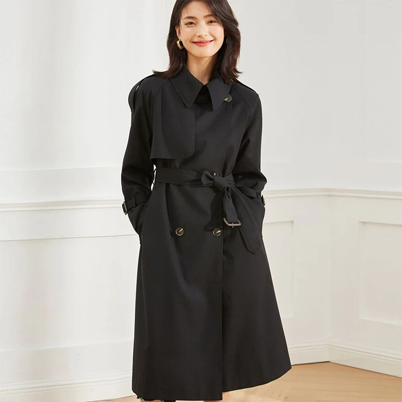 2025 가을 여성 트렌치 코트 의류 루즈핏 중간 길이 - Summer Clothing Women Over 50 리뷰 및 가격