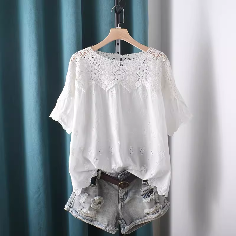 2026 속이 비치는 레이스 패치워크 셔츠와 블라우스  - Summer Clothing Japan 리뷰 및 가격
