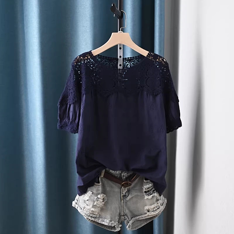 2026 속이 비치는 레이스 패치워크 셔츠와 블라우스  - Summer Clothing Japan 리뷰 및 가격