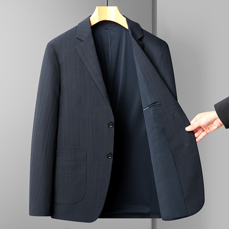 클래식 남성 비즈니스 캐주얼 블레이저 네이비 블루 수트 - Summer 2025 Clothing Essentials 리뷰 및 가격