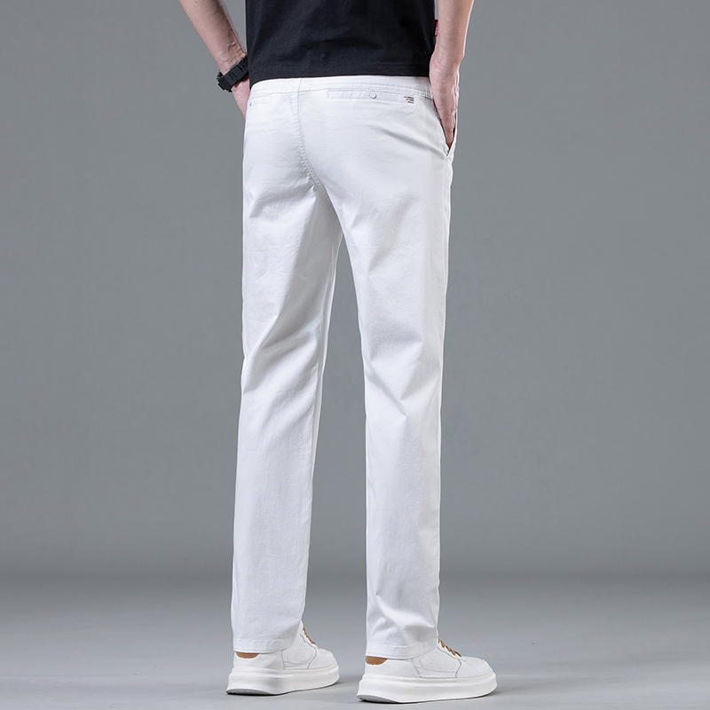 여름 남성용 가벼운 핏 스트레이트 화이트 팬츠 데일리  - Summer Clothing Brands Men 리뷰 및 가격