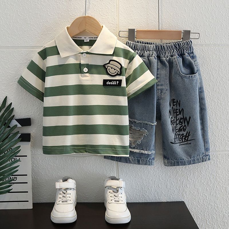 2025년 여름 남아 의류 티셔츠와 청바지 한국 폴로  - Summer Clothing Reviews 리뷰 및 가격