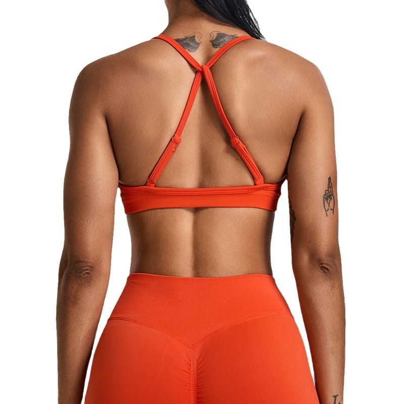 여름 섹시 스크런치 스포츠 브라 짐 탑 여성 러닝 백  - Summer Yoga Clothing 리뷰 및 가격