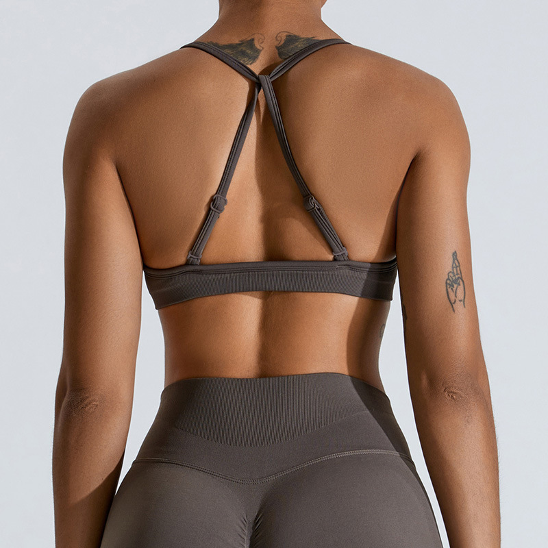 여름 섹시 스크런치 스포츠 브라 짐 탑 여성 러닝 백  - Summer Yoga Clothing 리뷰 및 가격