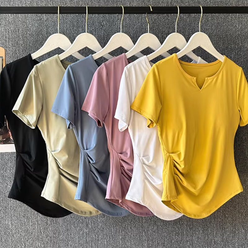 여성용 요가 의상 여름 필라테스 트레이닝 피트니스 탑  - Summer Yoga Clothing 리뷰 및 가격