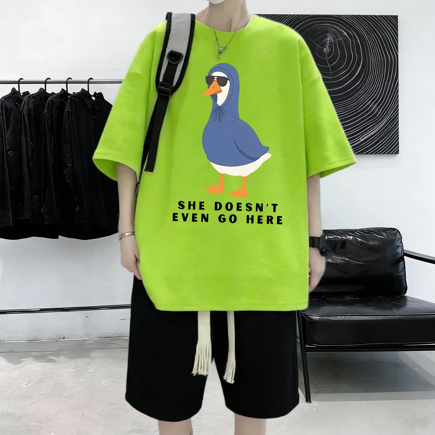그녀는 여기에 와도 가지 않는다 프린트 21컬러 반팔  - Summer Clothing Not Shein 리뷰 및 가격