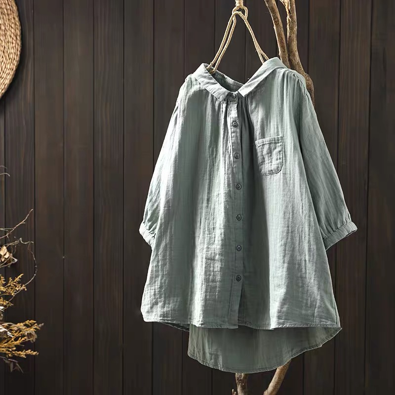 플러스 사이즈 여성 의류 일본 스타일 면사 핑크 블루  - Summer Clothing Japan 리뷰 및 가격