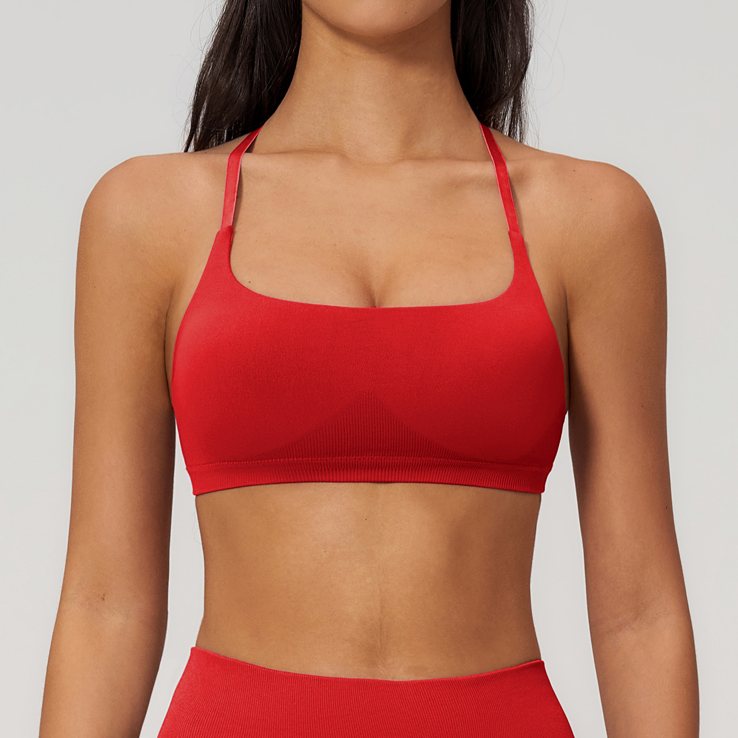 여름 섹시 스크런치 스포츠 브라 짐 탑 여성 러닝 백  - Summer Yoga Clothing 리뷰 및 가격