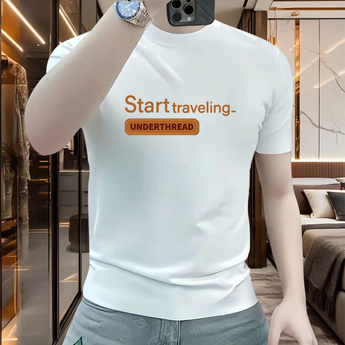 2025 신상 남성 여름 반팔 티셔츠, 패셔너블한 프린 - Summer 2025 Clothing Essentials 리뷰 및 가격