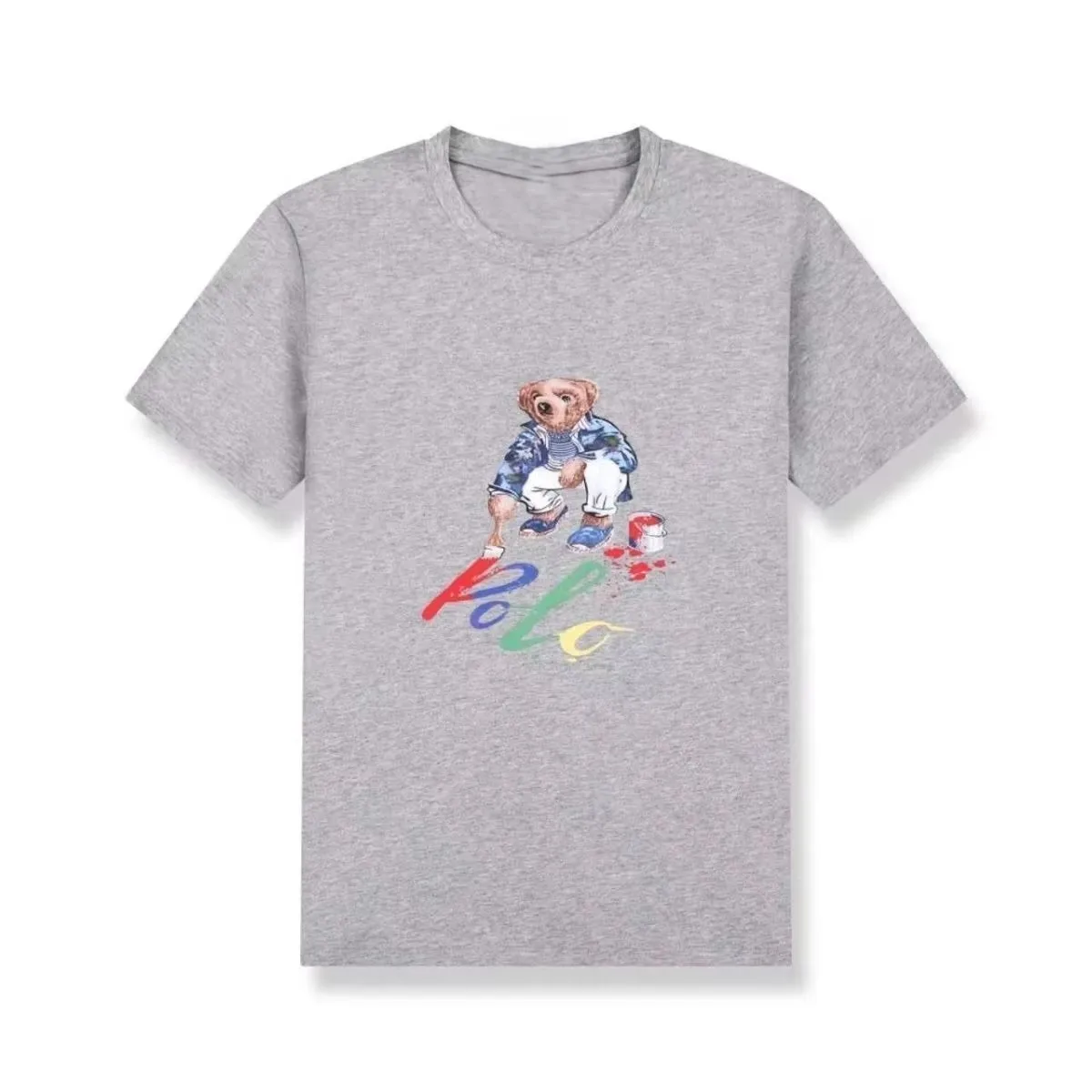 2026 핫세일 명품 브랜드 곰 프린트 티셔츠 남녀공용 - Summer Clothing Brands For Women 리뷰 및 가격
