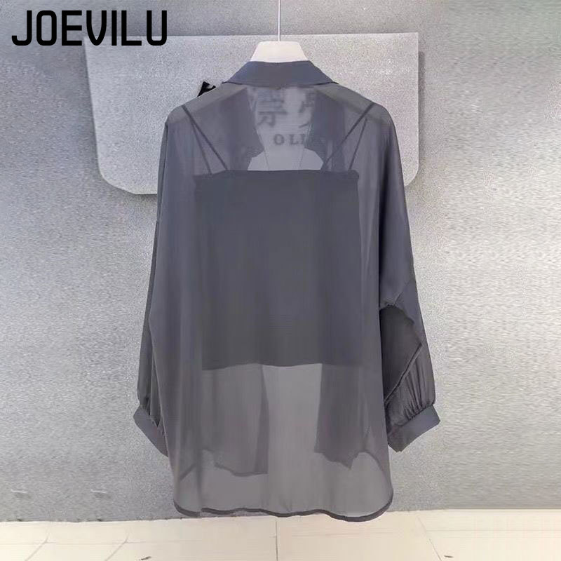 쉬어 쉬폰 셔츠 여성 캐주얼 자외선 방지 카디건 여름  - Summer Clothing Japan 리뷰 및 가격