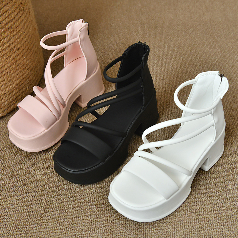 2025 새 여름 캐주얼 오픈토 여성 샌들 패셔너블 힐 - Summer Clothing Modest 리뷰 및 가격