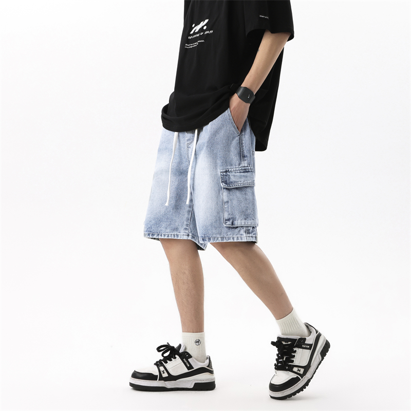 여름 남성 데님 반바지 레트로 패션 신축성 있는 허리  - Summer Clothing Brands Men 리뷰 및 가격